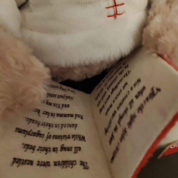 Twas the night before Christmas Bear 10"  Reads The Night Before Christmas - Picture 2 of 4